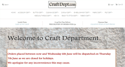 Desktop Screenshot of craftdepartment.com